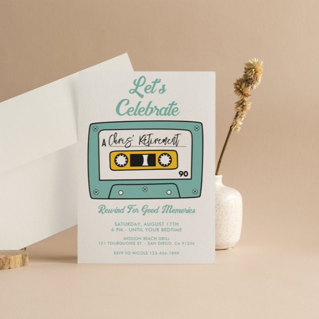 Ruhestandspass Party Einladung Retro-Einladung (Von Creator hochgeladen)