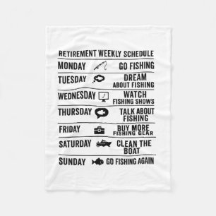 Ruhestandsplan Angelplan Humor Urlaub Fleecedecke