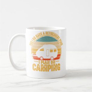 Ruhestandsplan Beim Camping Rv Camper Reisender Sp Kaffeetasse