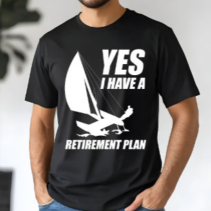 Ruhestandsplan Catamaran Trapeze Captain T-Shirt