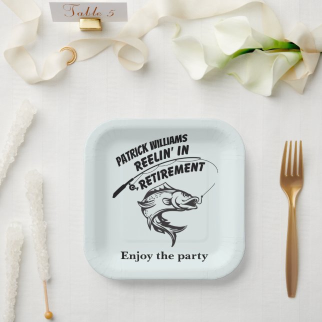 Ruhestandsrückgang Pappteller (Hochzeit)