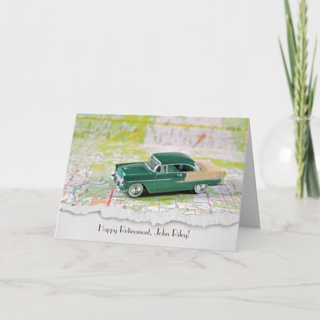 Ruhestandsrücklauf auf der Straßenkarte Karte (Vorderseite)