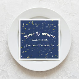 Ruhestandsstars für Party Serviette