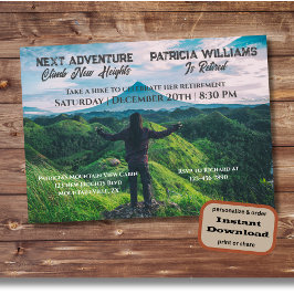 Ruhestandswandern Nächstes Abenteuerkletterhöhen Einladung