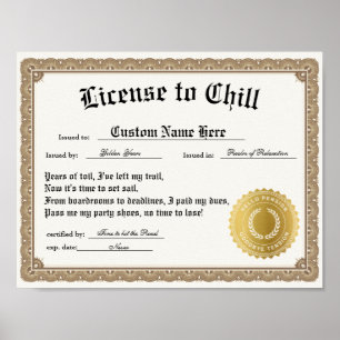 Ruhestandszeugnis Poster