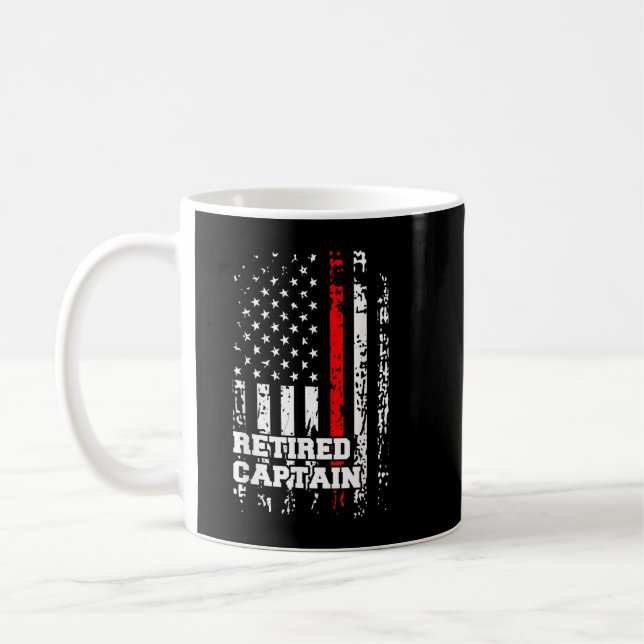 Ruhestätte des Feuerwehrmanns Captain Rank Retirem Kaffeetasse (Links)