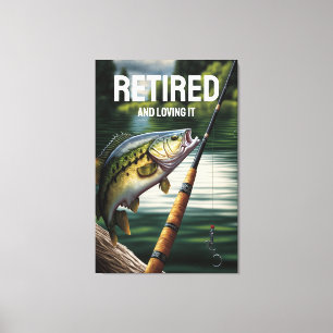 Ruhestätte des Sees Life Bass Fishing Ruhekabine Leinwanddruck