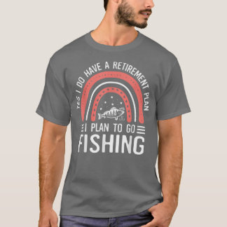 Ruhestätte für den Angelfischfang mit Regenbogen T-Shirt