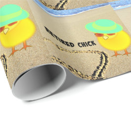 Ruhestätte Küken am Strand Geschenkpapier