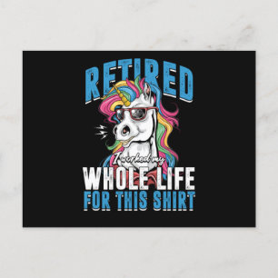Ruhestätte Unicorn Opa Grandma Geschenk Postkarte