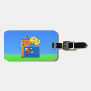 Ruhestätte, verpackt und bereit zum Gehen Gepäckanhänger