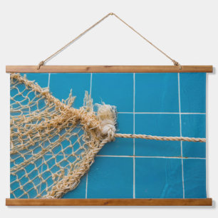 Ruhevolles Wasser Schwimmbad Wandteppich Mit Holzrahmen