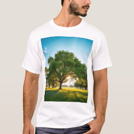 Ruhezeit mit einem großen Baum – Natur T-Shirt