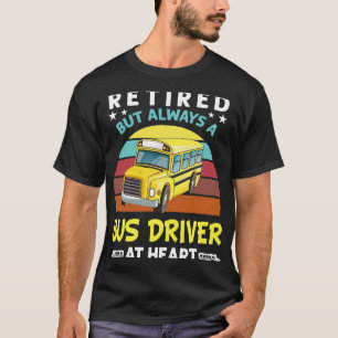Ruhig, aber immer Busfahrer im Herzen von Funny Sc T-Shirt