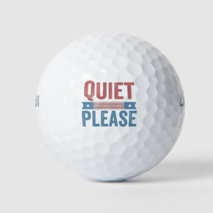 Ruhig bitte Trump Harris Debatte Präsident Golfball