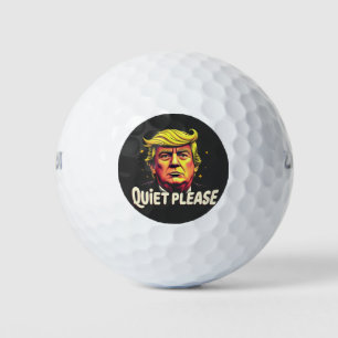Ruhig bitte Trump Kamala Präsident Debatte Golfball