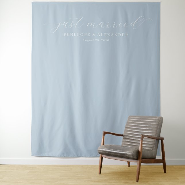 Ruhig Blau Frisch Vermählt Wandteppich (Beispiel)