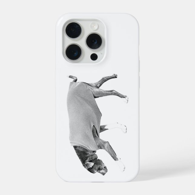 Ruhig Bleiben iPhone Hülle (Rückseite)