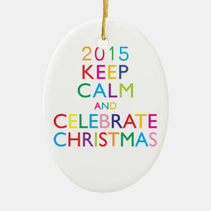 RUHIG BLEIBEN UND WEIHNACHTEN FEIERN - Vorlagenjah Keramikornament