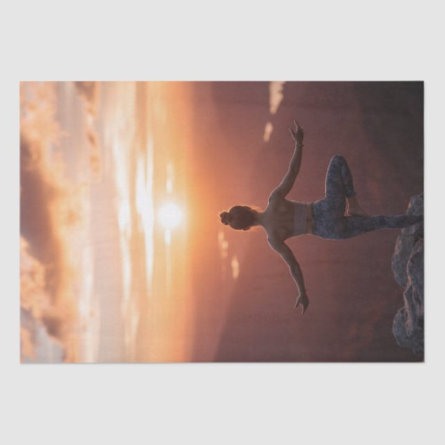 "Ruhig den Geist und das Soul wird sprechen" Seidenpapier (Vorderseite)