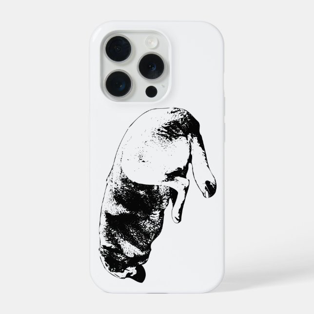 Ruhig gehalten iPhone hülle (Rückseite)