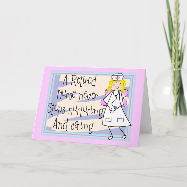 Ruhig gelegene Nurse Angel Art Cards & Gifts Karte (Vorderseite)
