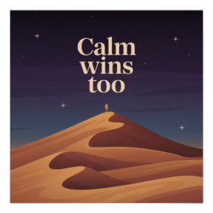 Ruhig gewinnt auch poster