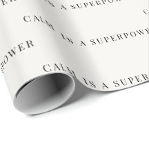 Ruhig ist eine Superkraft Minimalistische Geschenk