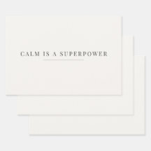 Ruhig ist eine Superkraft Minimalistische Geschenk