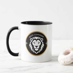 Ruhig Selbstbewusst – Minimalistisches Typografie- Tasse