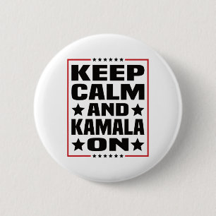 Ruhig Und Kamala Über Kamala Harris 2024 Für Präsi Button