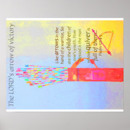 ruhig, voller Pfeile Poster