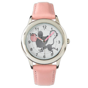Ruhig wie ein Maus-Niedlicher Cartoon Armbanduhr