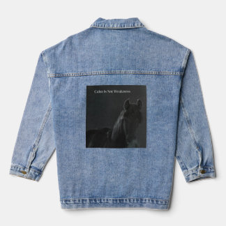 Ruhig Wilde Ruhe Ist Keine Schwäche Jeansjacke