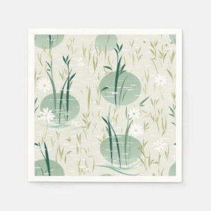 Ruhige Asiatische Bambusblüte (10) Serviette
