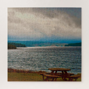 Ruhige Aussicht auf Killerwasser, Northumberland Puzzle