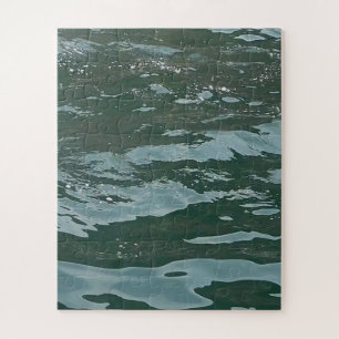 Ruhige Azure-Ozean-Wasser-Meereslandschaft Schöne  Puzzle