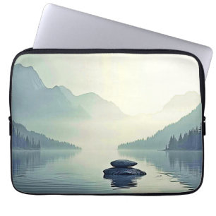 Ruhige Bergwelt Sass Gebirge Laptopschutzhülle