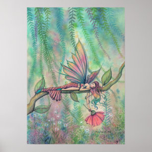 Ruhige Blume Fairy Fantasy Kunst, Dichtung und Mus Poster