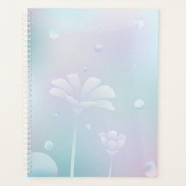 Ruhige Blumen-Hardcover-Tagesplaner Planer