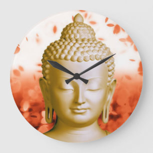 Ruhige Buddha-Uhr Große Wanduhr
