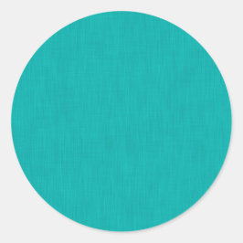 Ruhige & einfache Türkis strukturierte Oberfläche  Runder Aufkleber