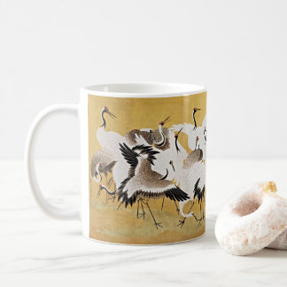Ruhige Eleganz: Japanische Kranichherde Kaffeetasse