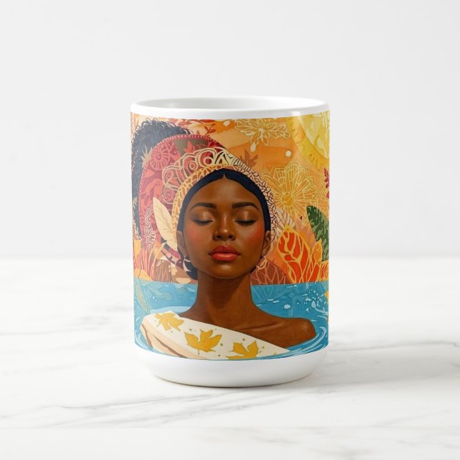 Ruhige Frau  Kaffeetasse (Mittel)