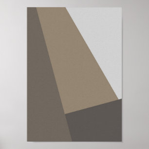 Ruhige Geometrie – modernes abstraktes Kunstprint Poster