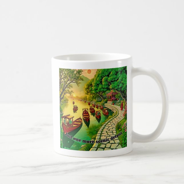 Ruhige Gewässer Kaffeetasse (Rechts)