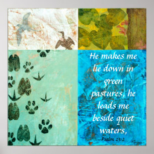 Ruhige Gewässer Poster