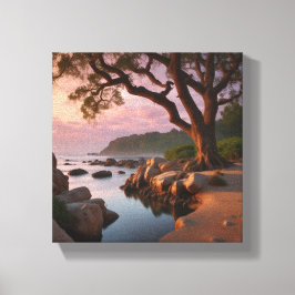 Ruhige Gewässer: Ruhe am See Leinwanddruck