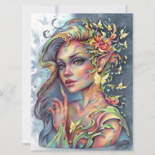 Ruhige Grace Art Card Forest Spirit Fantasy