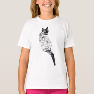 Ruhige Katze, sanfte Körperpflege T-Shirt